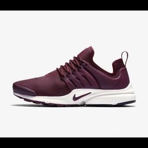 Nike Air Presto Premium Burgundy Leather